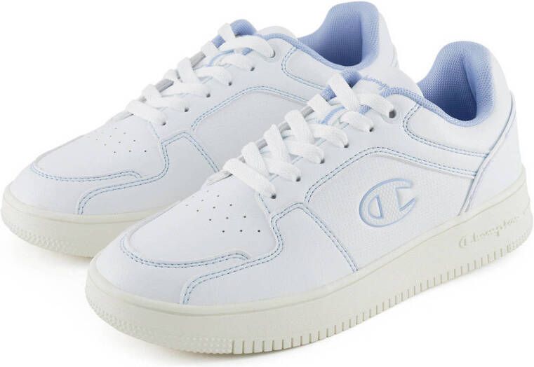 Champion RD18 2.0 Low sneaker wit lichtblauw