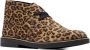 Clarks Evo suède veterboots met panterprint cognac - Thumbnail 1