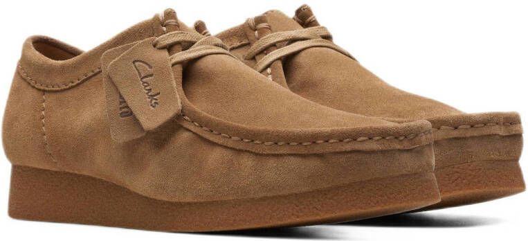 Clarks Wallabee evo suède bootschoenen cognac