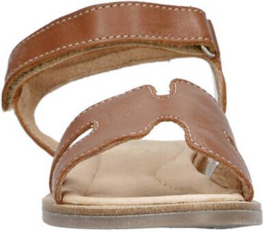 Clic! leren sandalen cognac