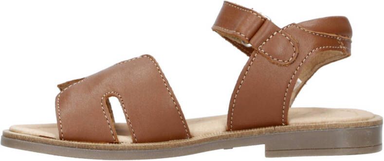 Clic! leren sandalen cognac