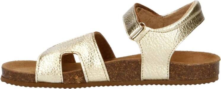 Clic! leren sandalen goud