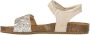 Clic! leren sandalen met glitters beige zilver - Thumbnail 4
