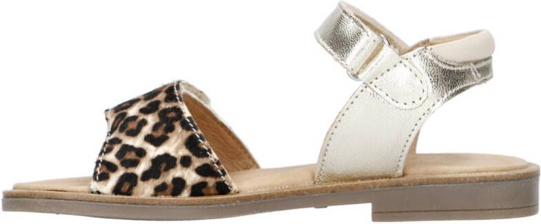 Clic! leren sandalen zilver