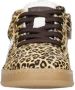 Clic! suède sneakers met panterprint beige zwart - Thumbnail 4