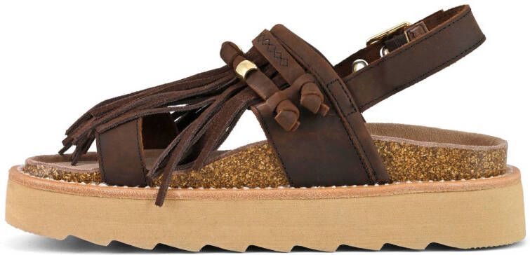 Colors of California HC.Stormy62 leren sandalen donkerbruin