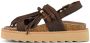Colors of California HC.Stormy62 leren sandalen donkerbruin - Thumbnail 2