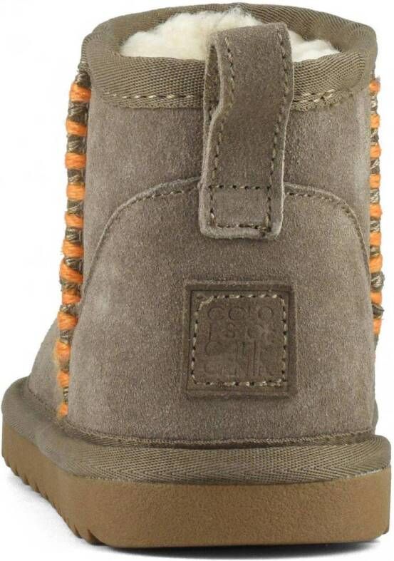 Colors of California suède enkelboots taupe