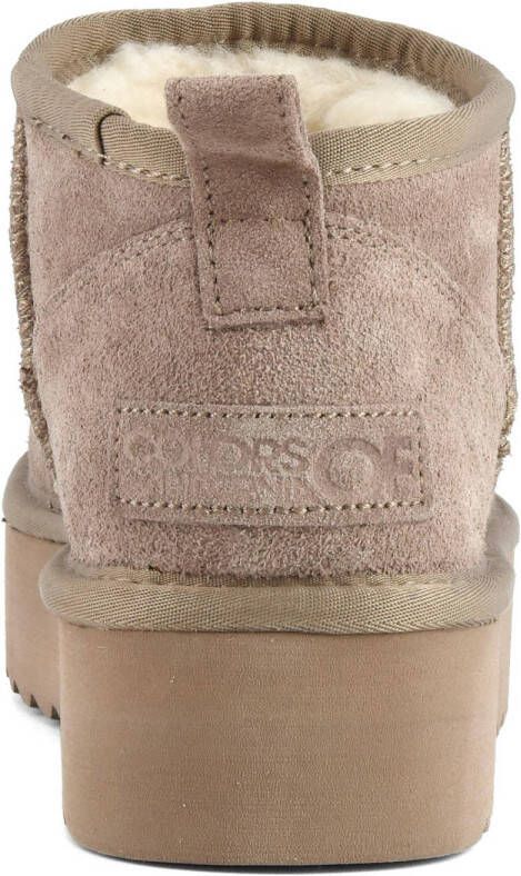 Colors of California suède enkelboots taupe