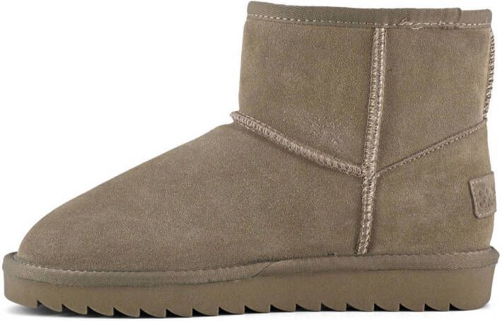 Colors of California suède enkelboots taupe