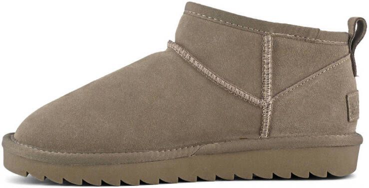 Colors of California suède enkelboots taupe