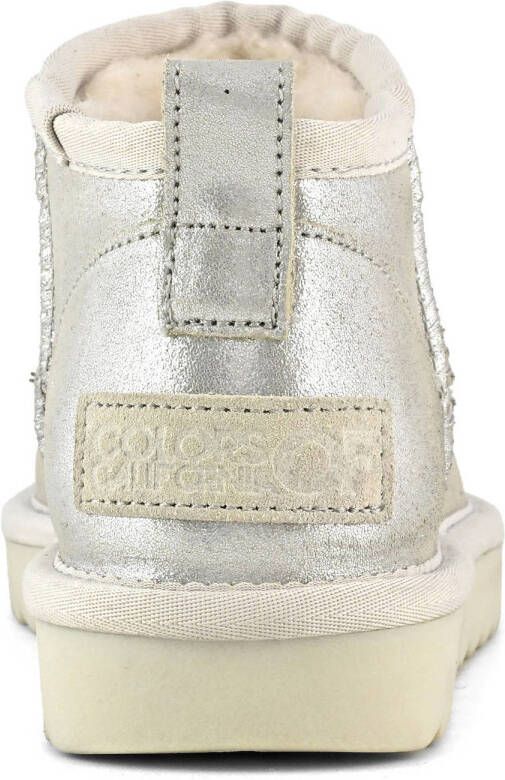Colors of California suède enkelboots zilver