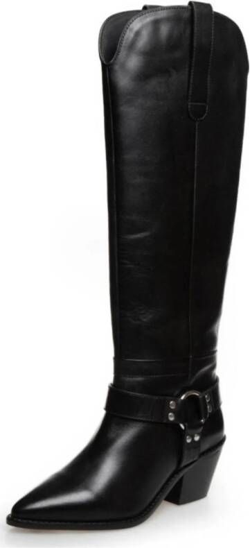 Copenhagen Shoes Divided Vibes leren cowboylaarzen zwart