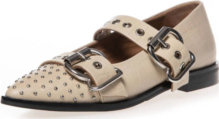 Copenhagen Shoes leren loafers ecru