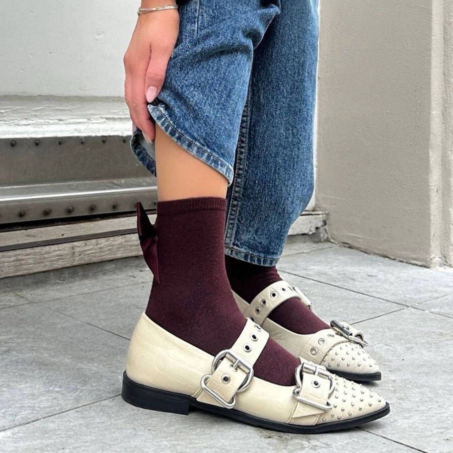 Copenhagen Shoes leren loafers ecru
