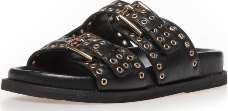 Copenhagen Shoes leren slippers zwart