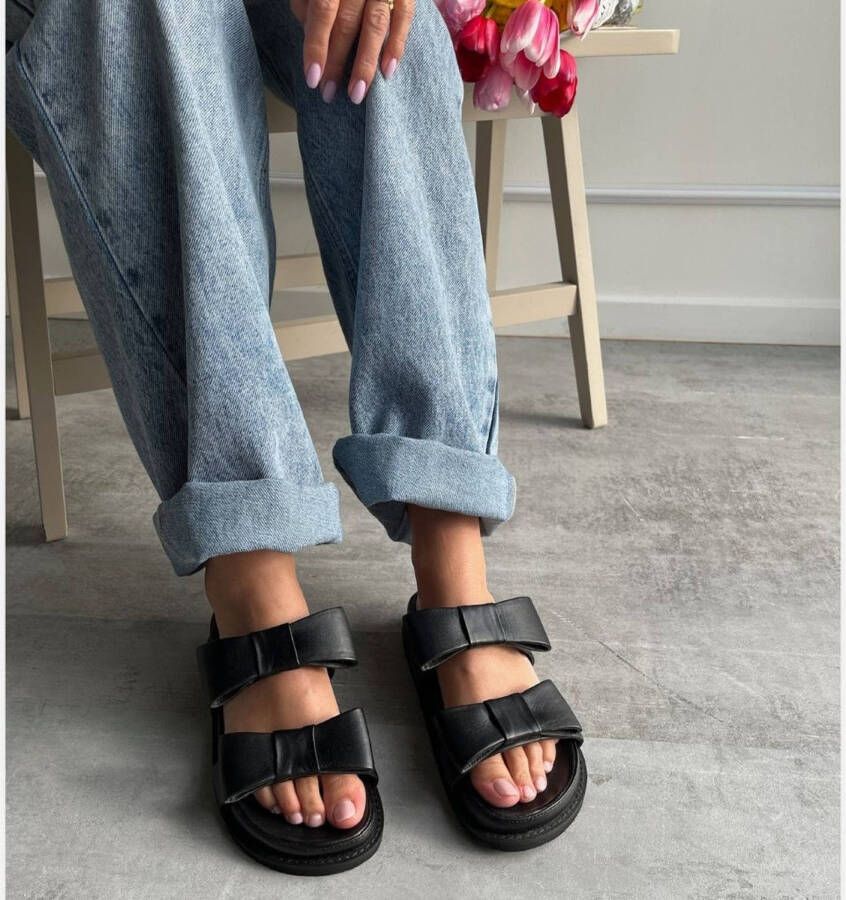 Copenhagen Shoes leren slippers zwart