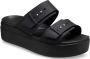 Crocs Slippers Brooklyn Low Wedge plateau zomerschoen pantoffels met gespsluiting - Thumbnail 6