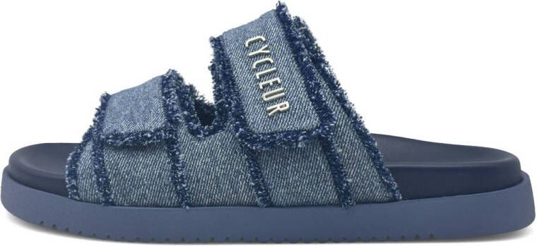 Cycleur de Luxe Azalea denim slippers blauw