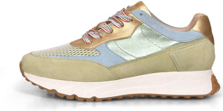 Cycleur de Luxe Fork leren sneakers kaki