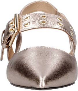 Cycleur de Luxe Lamium leren slingback loafers goud
