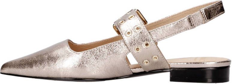 Cycleur de Luxe Lamium leren slingback loafers goud