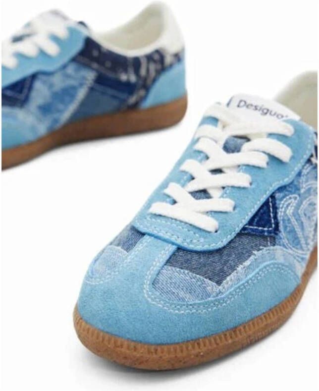 Desigual denim sneakers blauw
