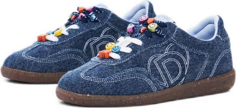 Desigual denim sneakers blauw