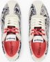 Desigual leren sneakers met slangenprint ecru zwart - Thumbnail 3