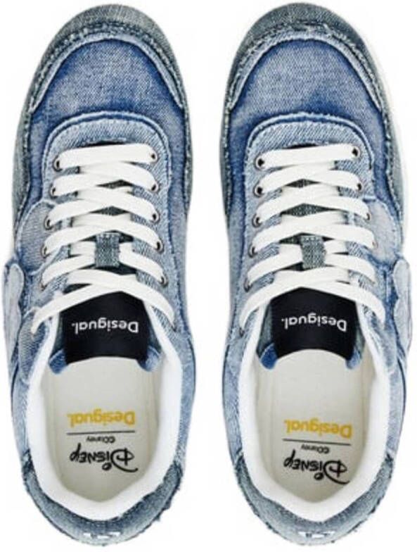 Desigual Mickey Mouse denim sneakers blauw