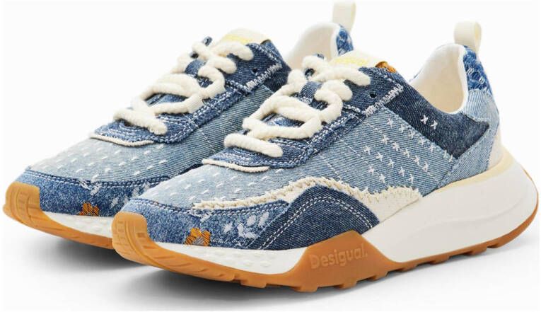 Desigual sneakers denim blauw