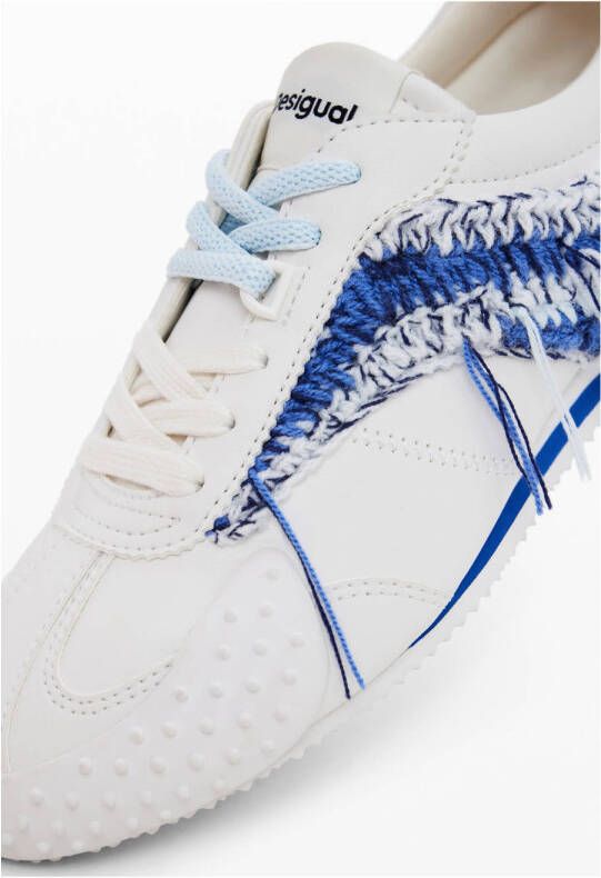 Desigual sneakers wit blauw