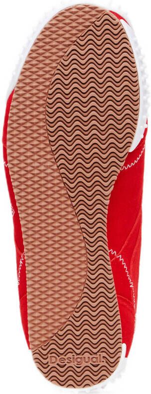 Desigual suède sneakers rood