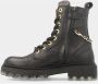 Develab 41444 Veterboots Laarzen Met Veters Meisjes Kids Zwart - Thumbnail 8