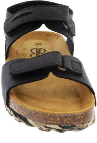 Develab 48275 leren sandalen zwart