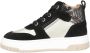 Develab leren sneakers zwart beige Meisjes Leer Meerkleurig 22 - Thumbnail 4