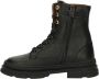 Develab leren veterboots zwart Meisjes Leer 33 | Enkelboot van - Thumbnail 3
