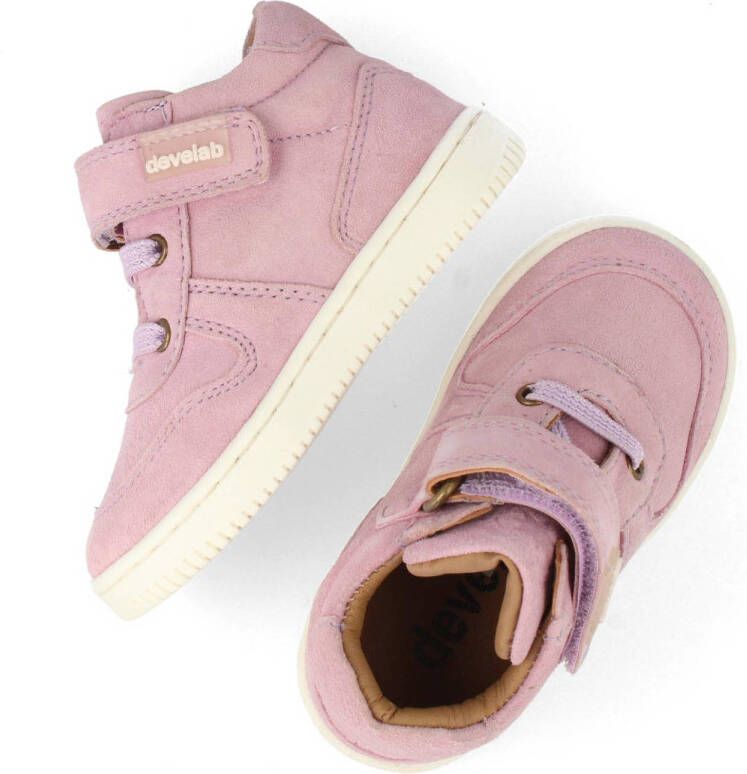 Develab suède sneakers roze