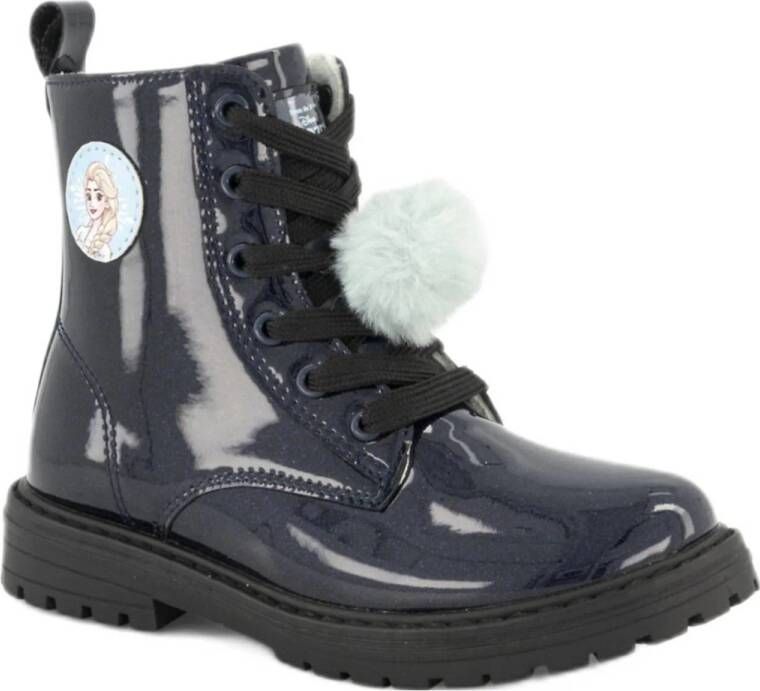 Disney Frozen lak veterboots blauw