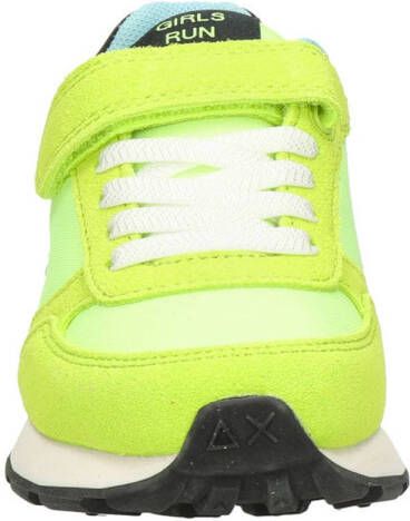 SUN68 Ally Solid suède sneakers fluorgeel