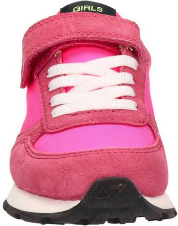 SUN68 Ally Solid suède sneakers roze