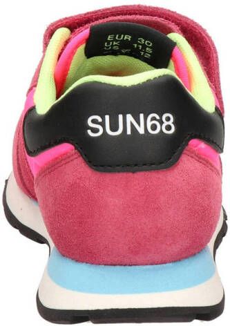 SUN68 Ally Solid suède sneakers roze