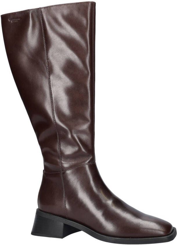 Vagabond Blanca leren hoge laarzen bruin