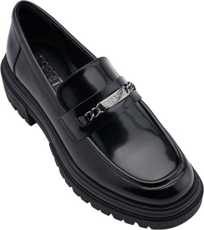 ESPRIT chunky loafers zwart