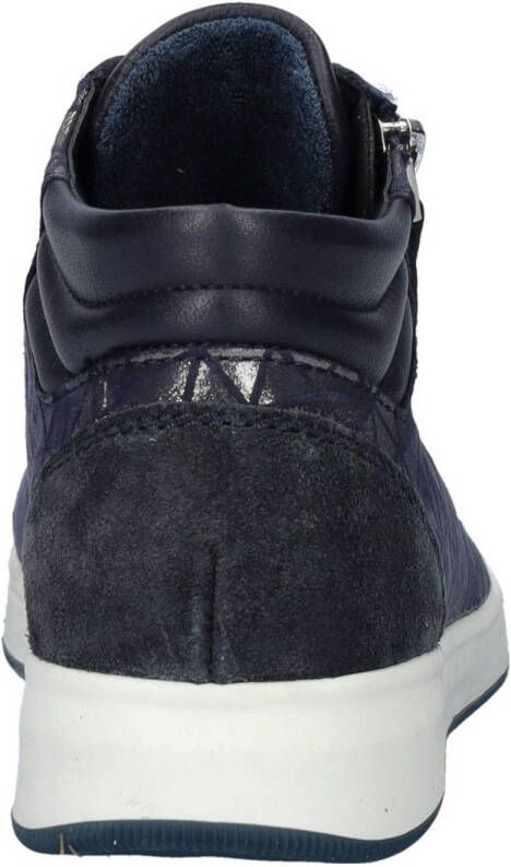 Ara comfort leren sneakers donkerblauw