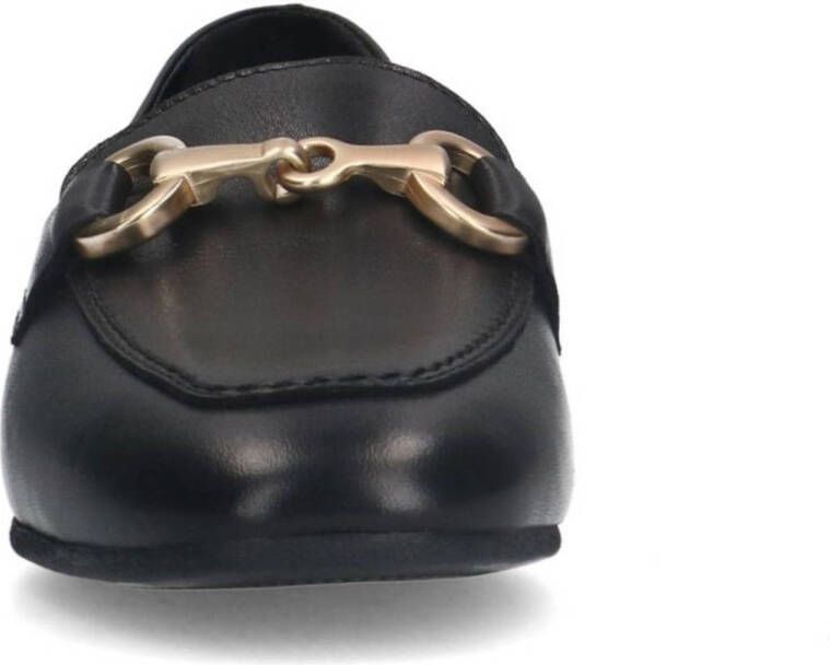 No Stress leren loafers zwart