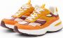 Leren sneakers oranje - Thumbnail 2
