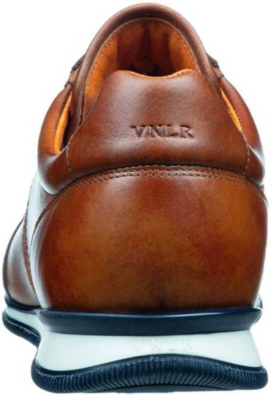 Van Lier Magnus leren sneakers cognac