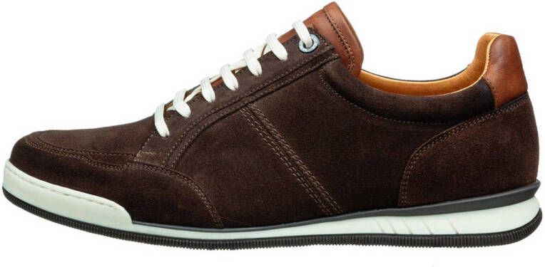 Van Lier Magnus suède sneakers bruin