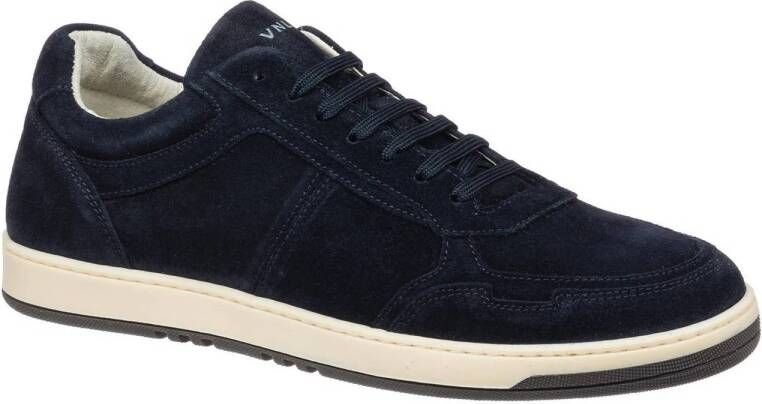 Van Lier Miami suède sneakers donkerblauw